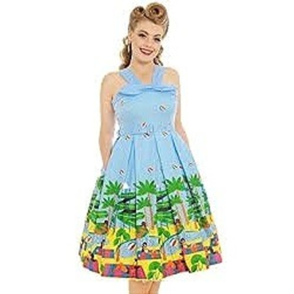 Lindy Bop Waterpark Beach Rockabilly Pinup Sweetheart *Pockets* 10